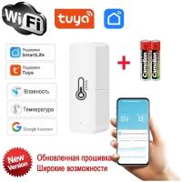 Умный Wi-Fi датчик температуры и влажности для умного дома. Платформа Tuya. Новинка