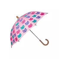 Зонт-трость Hatley, механика, купол 68 см., деревянная ручка, для девочек
