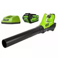 Аккумуляторная воздуходувка greenworks G40ABK4, 40 В