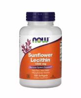 NOW FOODS Sunflower Lecithin 1200 мг (Лецитин из Подсолнечника) 100 мягких капсул (Now Foods)