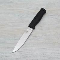 Нож туристический Отус AUS-8 Стоунвош серый Эластрон Черный АБС пластик 015305 ПП Кизляр