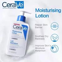 CeraVe Лосьон для лица и тела увлажняющий для сухой и очень сухой кожи лица и тела, 236 мл