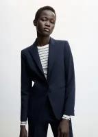 Пиджак для женщин Mango BOREAL, размер 36, цвет Темно-Синий