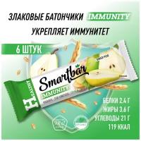 Батончик мюсли SmartBar IMMUNITY "Медовая груша с имбирём" 40г (6шт)