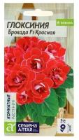 Семена комнатных цветов Глоксиния "Брокада" Красная F1, цп, 8 шт