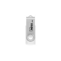 Флешка Mirex Swivel White 8 Гб usb 2.0 Flash Drive - белый + металлик