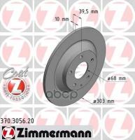 370.3056.20_Диск Тормозной! Задн. 303X10/40-5X114 Mazda Cx-5 2.0 Awd 18>/Cx-30 1.8 Skyactiv-D Awd Zimmermann арт. 370.3056.20