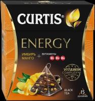 Чай Curtis черный Energy,ароматизированный,средний лист, 15шт/уп, 1423045