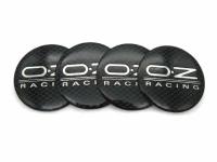 Наклейки на диски и колпаки OZ Racing carbon/chrome 45 мм