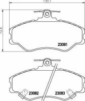 Колодки тормозные дисковые, передние, Hyundai GRACE Box/Porter NP6016 nisshinbo 1шт