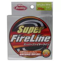 Berkley, Шнур Super Fireline Chartreuse, 200м, 2.0, 13.6кг