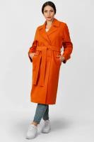 Женское пальто Марго, размер 52-54, цвет оранжевый