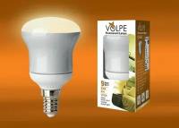 Лампа энергосберегающая VOLPE CFL-R 50 220-240V 9W E14 2700K с цоколем E14, мощностью 9 вт и теплым белым светом