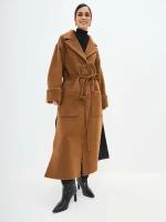 Пальто женское, арт. KP34455,шоколадный, размер 52