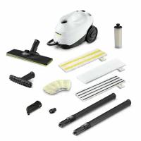 Пароочиститель Karcher SC 3 EF Anniversary Edition *EU 1.513-660.0, двухступенчатый регулятор расхода пара на рукоятке, паровой шланг с пистолетом 2.2 м, белый