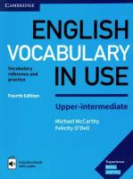 English Vocabulary in Use. Upper-Intermediate. Book with Answers and Enhanced eBook | McCarthy Michael