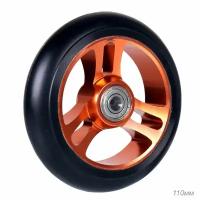 Колесо для трюкового самоката Comiron 110 мм. Alu JJ-020 Abec 9 Black/Orange