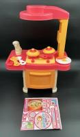 Детская игровая мини кухня со звуком и посудой для детей