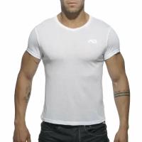 Футболка "Basic V-Neck T-Shirt - White" / Addicted / Белый