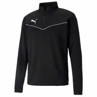 Олимпийка Puma teamRISE 1/4 Zip Top, цвет черный, размер XL