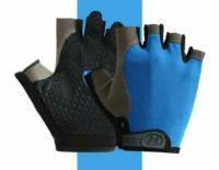 Перчатки для фитнеса с дышащими ладонями HONGMAILONG, L (синие)
