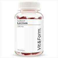Лецитин Подсолнечный (Фосфолипиды)180 капсул 1200 мг ( 2000 мг в сутки)