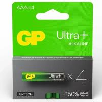 Батарея GP Ultra+ Alkaline ААА 4 шт. (GP24AUPA21-2CRSB4)