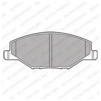 Дисковые тормозные колодки передние DELPHI LP2444 для Volkswagen Polo, Skoda Fabia, Seat Ibiza, Skoda Rapid (4 шт.)