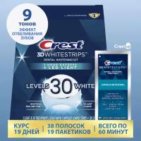 Crest 3D Whitestrips 1-Hour Express Plus LED Light – Отбеливающие полоски для зубов – Новинка 2023