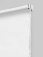 Рулонная штора Hermosa 80x160 см, блэкаут 50 %, белый с блеском