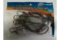 Кукан Fisherman's Friend 5 застёжек на тросе