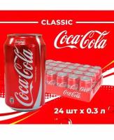 Coca-cola оригинальные напитки газированные 24 шт. х 300 мл