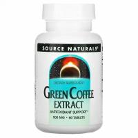 Source Naturals, Экстракт зеленого кофе, 500 мг, 60 таблеток