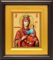 Икона Божией Матери "Самонаписавшаяся", в широком киоте 16,5*18,5 см