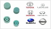 Колпачки на заправочный порт кондиционера "L+H" на Toyota,Lexus,Nissan,Honda,Subaru,Infiniti