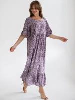 Платье Текстильный Край, размер 60, мультиколор, фиолетовый