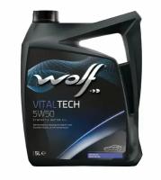 Синтетическое моторное масло Wolf Vitaltech 5W50, 5 л