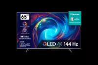 65" Телевизор HISENSE 65E7KQ PRO, QLED Smart TV, DLED, 3840×2160, 120Гц / 144Гц (VRR), серый