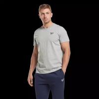 Футболка Reebok для мужчин, Размер:2XL, Цвет:серый, Модель:REEBOK IDENTITY SMALL LOGO TEE