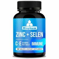 Цинк + Селен Blueline + витамин С, E, бета каротин 100 т. Витамины для волос, кожи и ногтей, для иммунитета