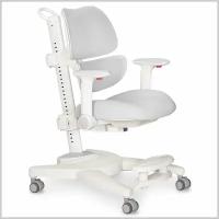 Растущее детское кресло для школьника Ergokids Space Air Grey (арт.Y-609 G) для обычных и растущих парт с подлокотниками, подставкой для ног и чехлом