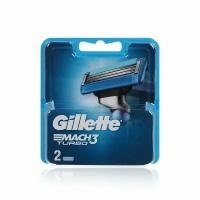 Сменные кассеты для бритья Gillette Mach3 Turbo Red, 2 шт