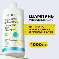 Увлажняющий шампунь для волос MIXIT PERFECT BALANCE HYALURONIC ACID против ломкости и секущихся кончиков, 1000 мл