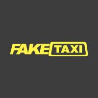 Наклейка "Fake Taxi" желтая 20х5 см