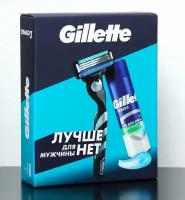 Gillette Подарочный набор MACH3 Бритва с 1 сменной кассетой и Гель для бритья 200мл