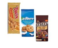 Печенье Bounty,Twix и M&M's Cookies (3 уп.)