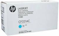 Картридж HP 653A CF321AC для M651n/M651dn/M651xh/M680dn/M680f 16000стр голубой