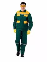 Костюм ампаро Комфорт, мужской, куртка и полукомбинезон, цвет зеленый/желтый, размер 64-66, рост 170-176, Кос202з