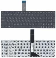 Клавиатура для ноутбука Asus K750JN, русская, черная, плоский Enter