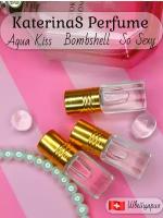 Масляные духи женские по мотивам аромата Виктория Сикрет Victoria's Secret, Bombshell, Aqua kiss, So sexy,3шт по 3мл